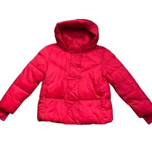 NWT BCBGeneration Premium Performance Red Short Puffer Winter Coat (size M)